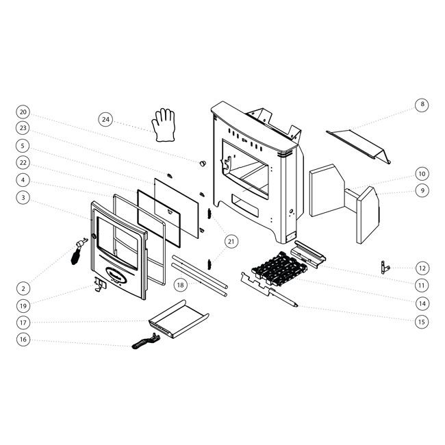 Hamlet Solution Inset 5 Multi Fuel Ce Stove Spares and Accessories