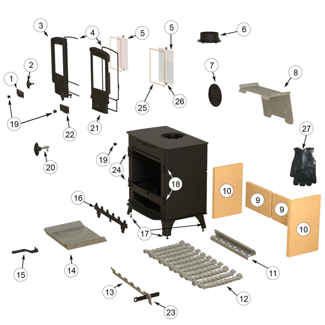 Villager Duo 12 Stove Spares and Accessories